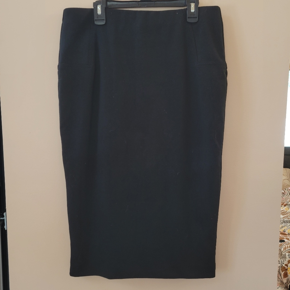New York & Co Black Stretchy Pencil Skirt